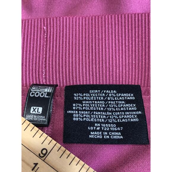32 Degrees Cool Women's Skort Skirt Shorts Tennis Core Pink Rose Size XL New - Picture 7 of 11